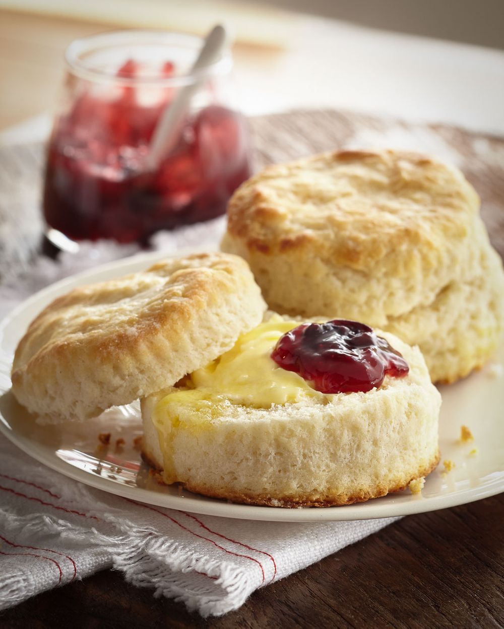 Biscuits and jam