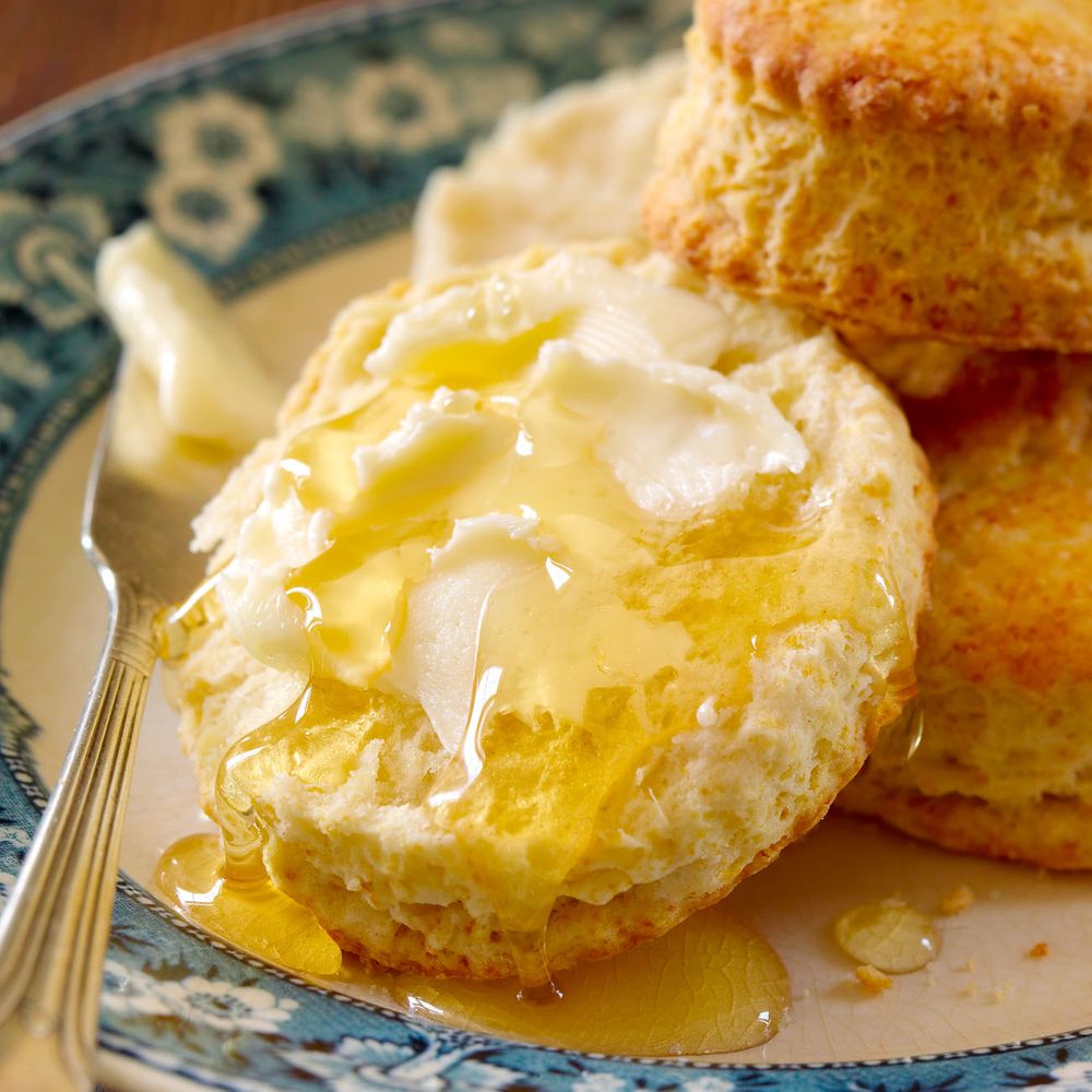 Biscuits and honey