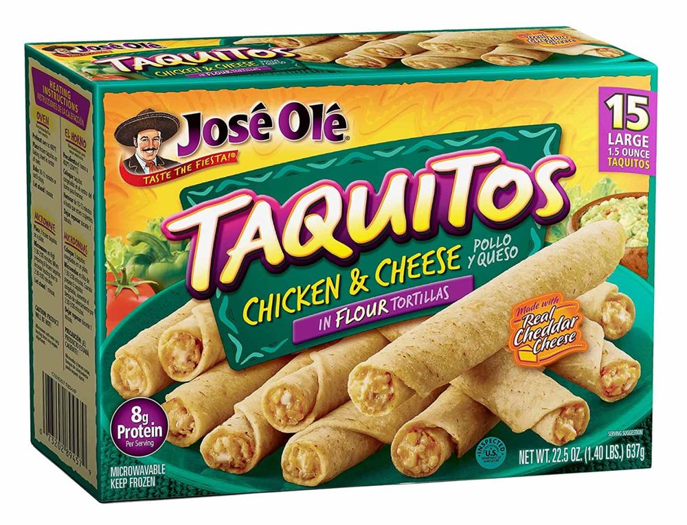 Jose Ole chicken and cheese taquitos