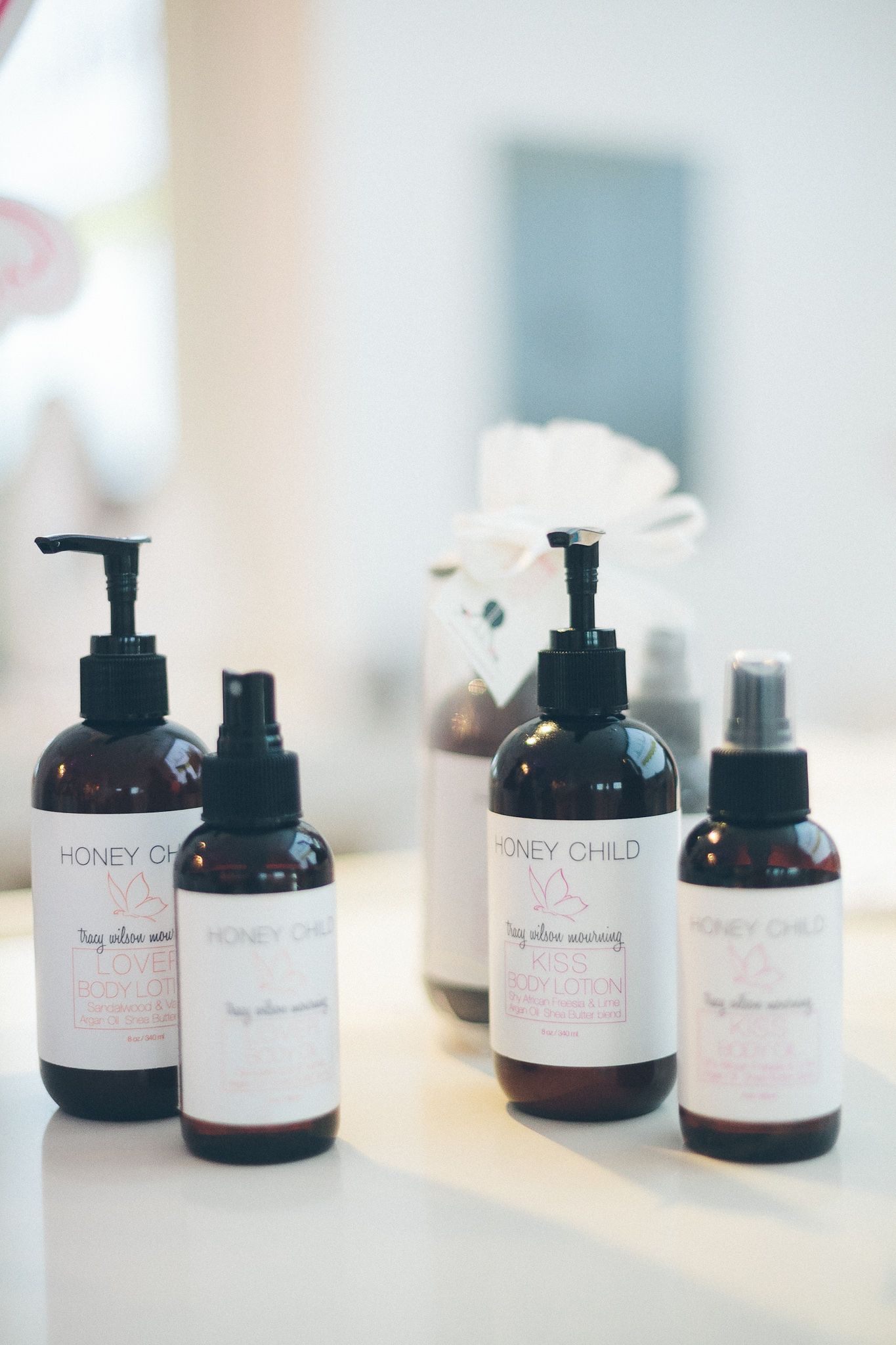 Chez Badeaux Coils and Curls Beauty Lounge at Sagamore, The Art Hotel. Honeychild Body Products. Daniel LaTeulade Photography.