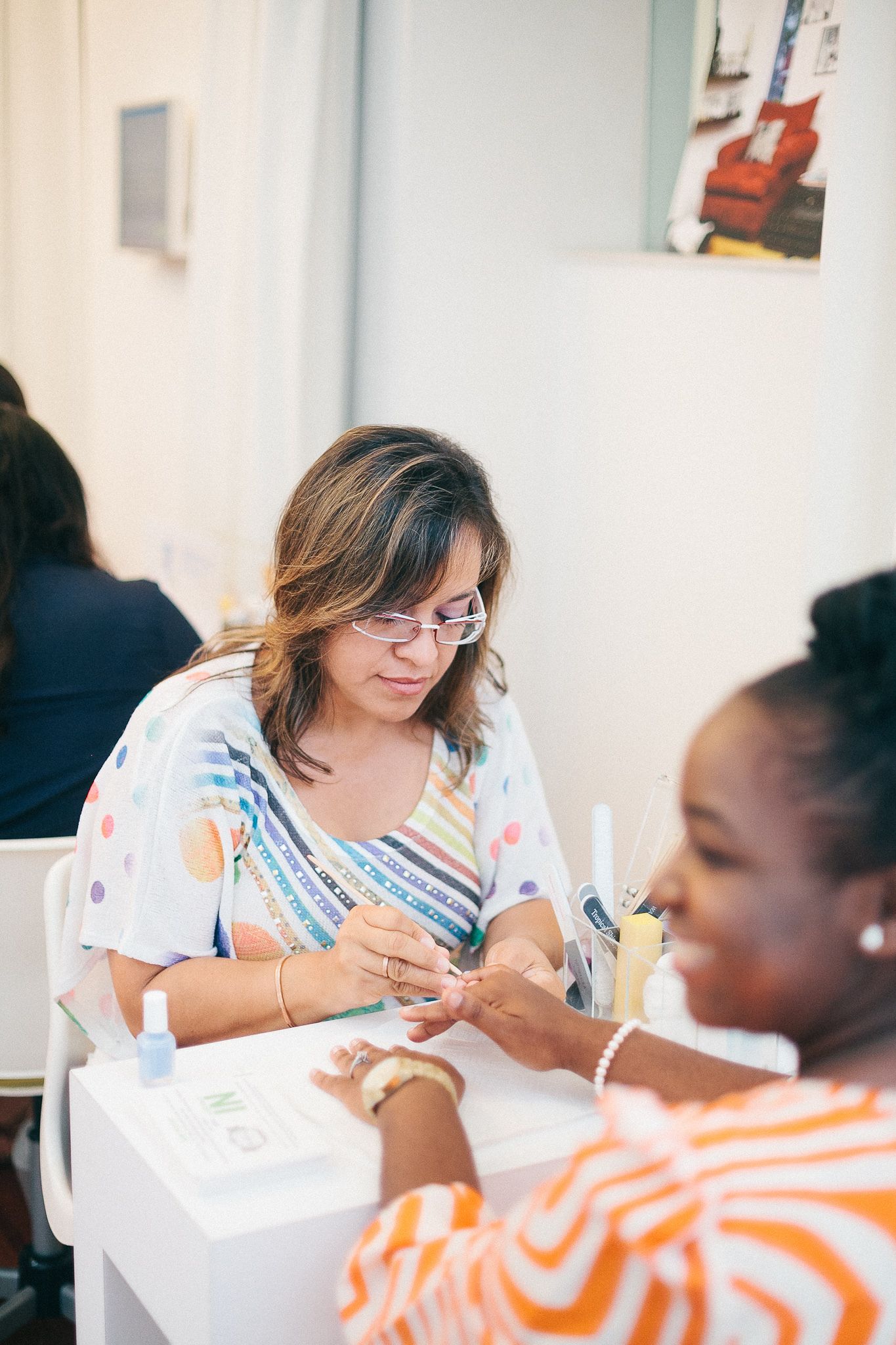 Chez Badeaux Coils and Curls Beauty Lounge at Sagamore, The Art Hotel. Daniel LaTeulade Photography. Chez Badeaux manicures.