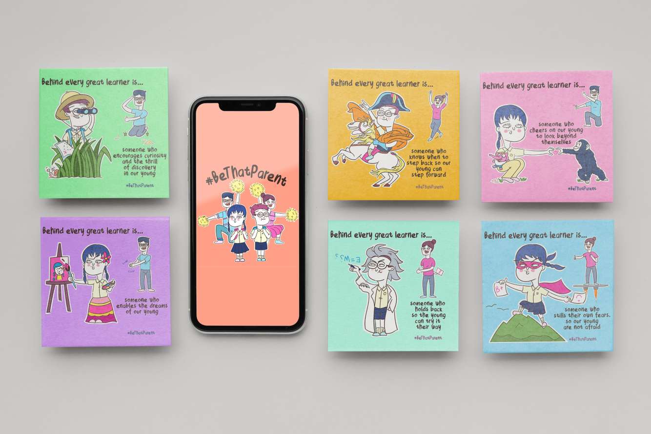 Illustration for Ministry of Education Singapore, 2020 Be That Parent