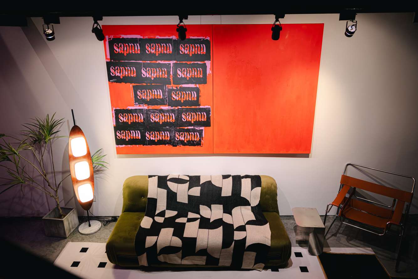 Silkscreen on canvas, 152x121cmx2, artwork for Figment Pop House, 2024 Rose (sapnu puas)