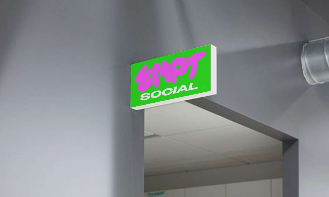 Logo design for EMPT Social, 2023 EMPT Social Logo