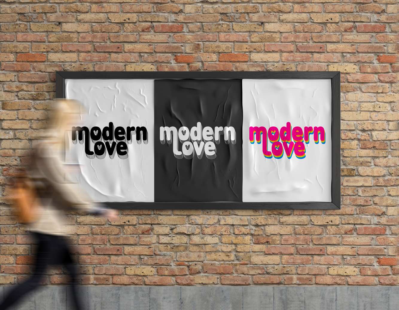 Logo design for Modern Love, a recurring music party event hosted by Eatmepoptart, 2024 Modern Love Logo Design