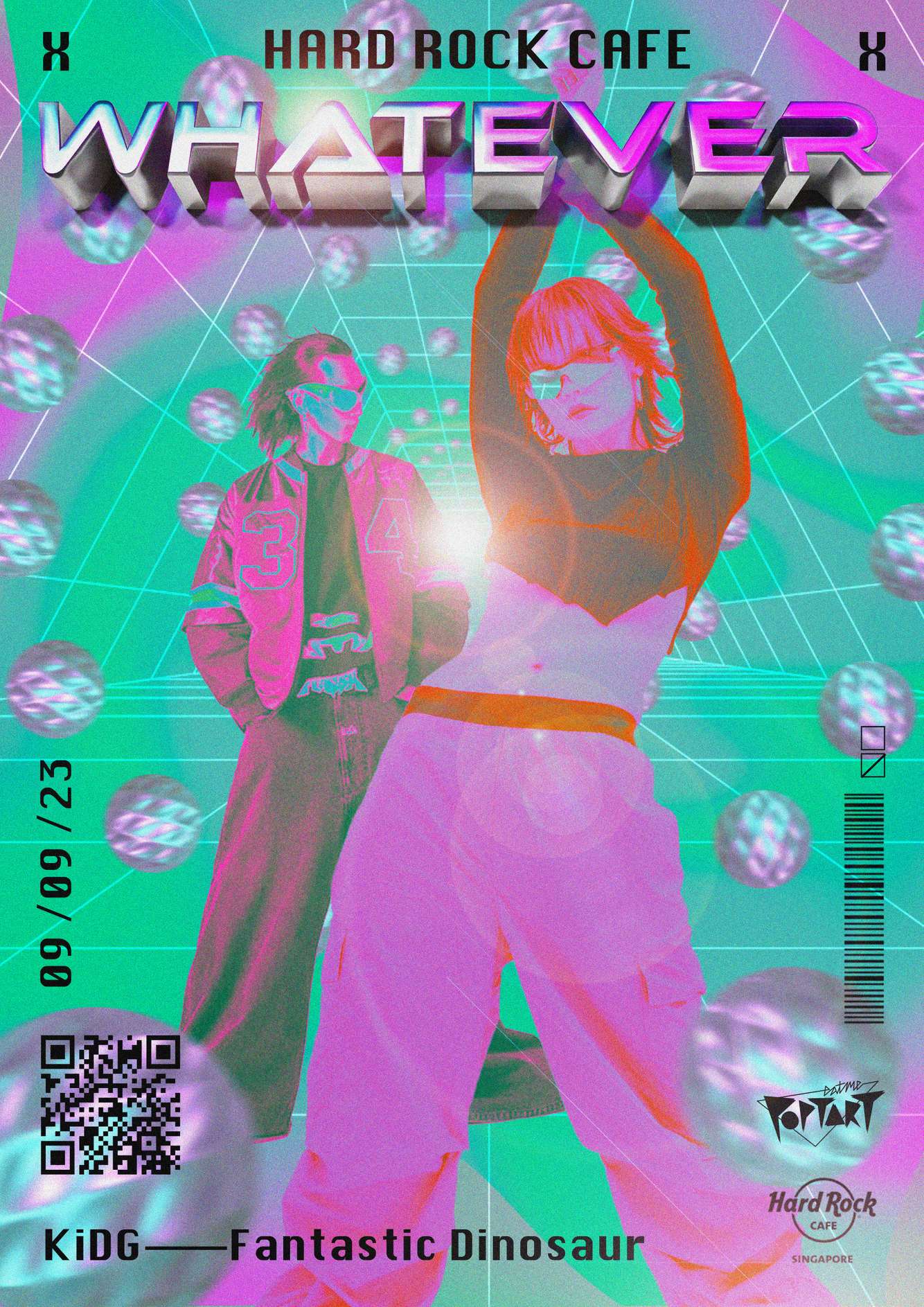 Graphic design for Eatmepoptart: Whatever, Hard Rock Cafe, 9 September 2023 Eatmepoptart: Whatever