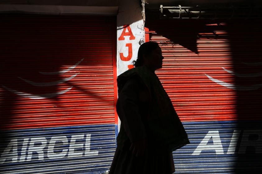 Woman Walking, Leh, India
