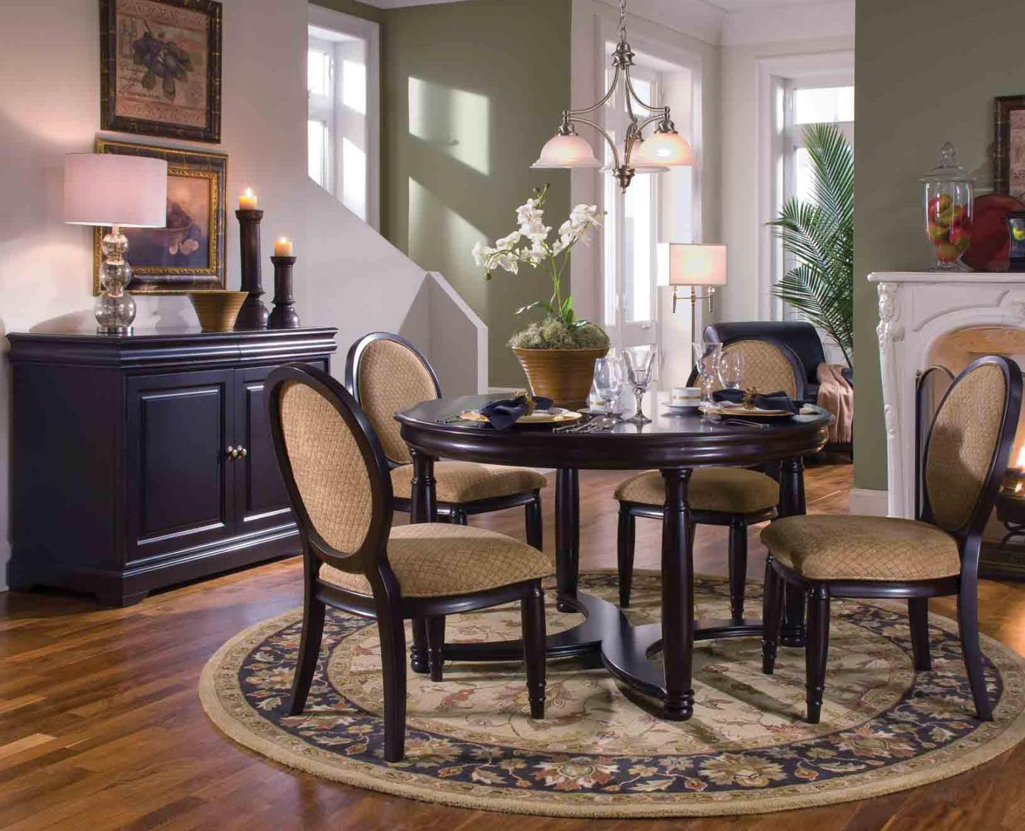 Coaster Dining Room Set Price Upon Request Call (631) 742-1351 for Best Price Guarantee The Duncan collection offers the best traditional style, creating a rich and sophisticated look that is sure to complement your taste. Semi-formal, it includes a round