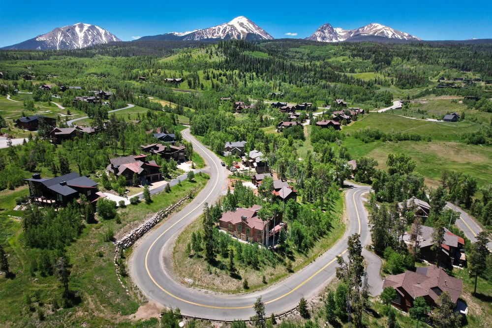 Green Spring Landscape in the Rocky Mountains of  Colorado