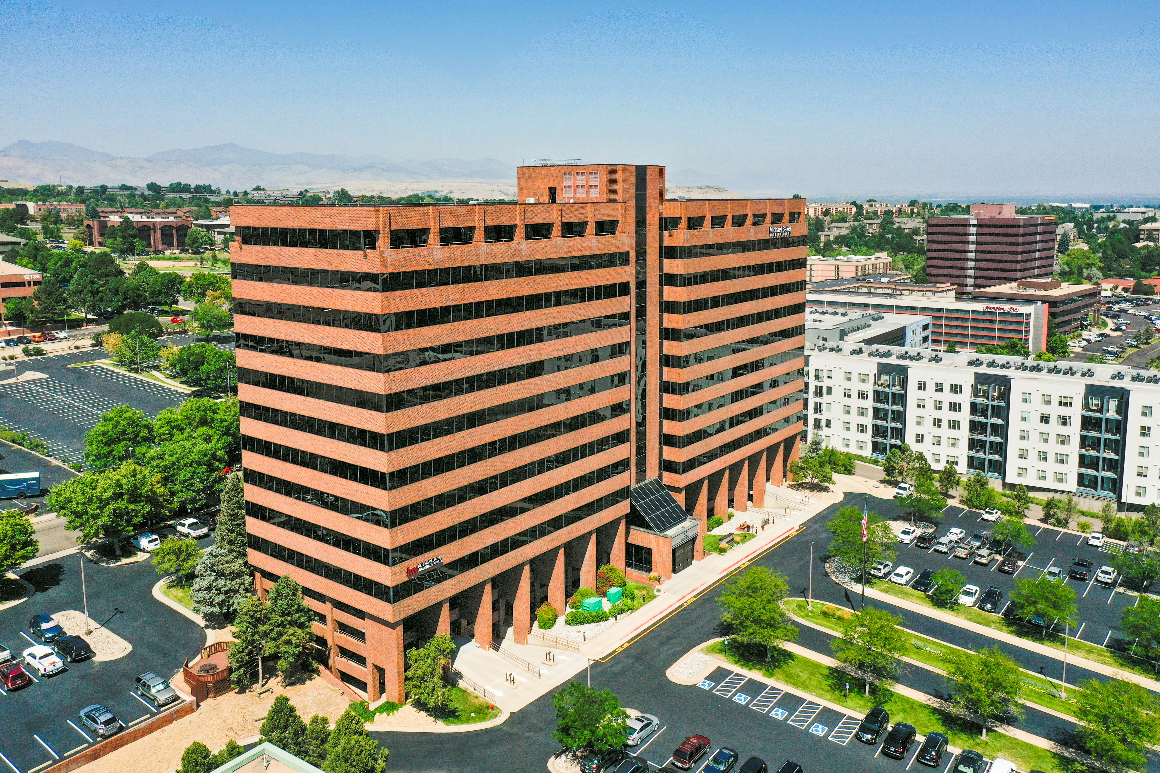 Drones are effective in capturing engaging perspectives of high-rise commercial building images. High-rise Images