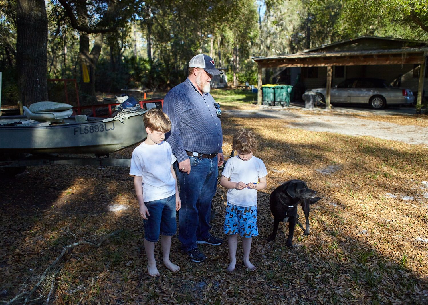 David with his sons Zechariah and Daniel