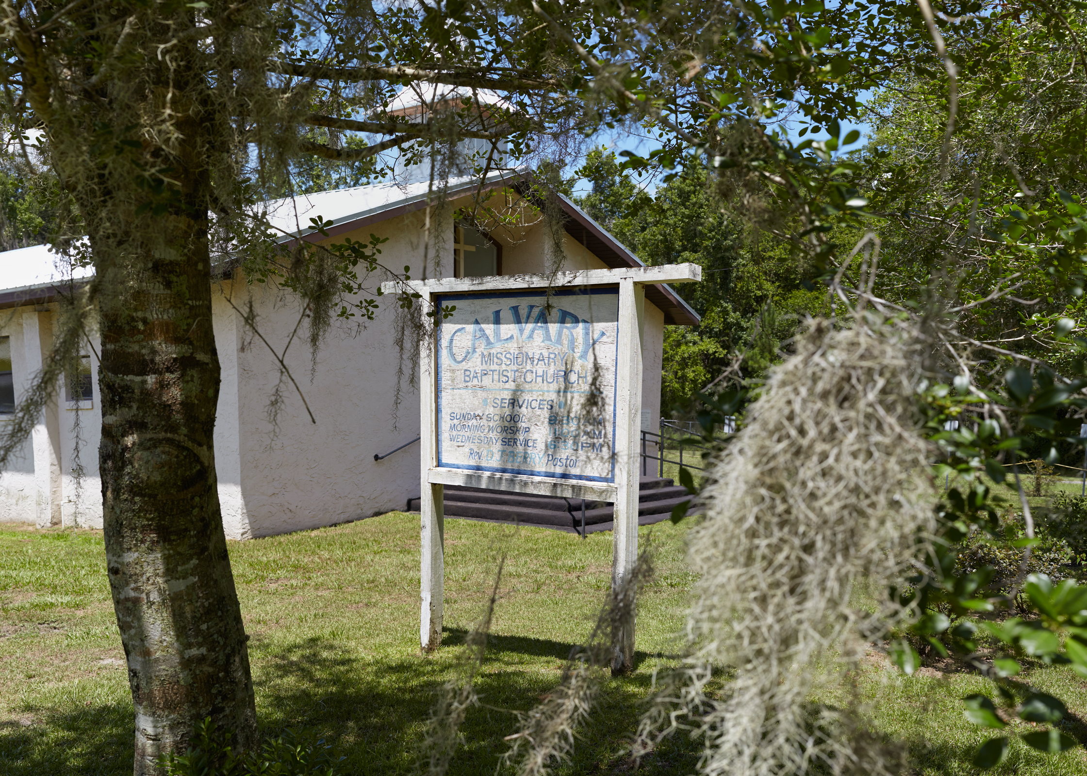 Calvary Baptist Church, Relocated for Florida Barge Canal Construction