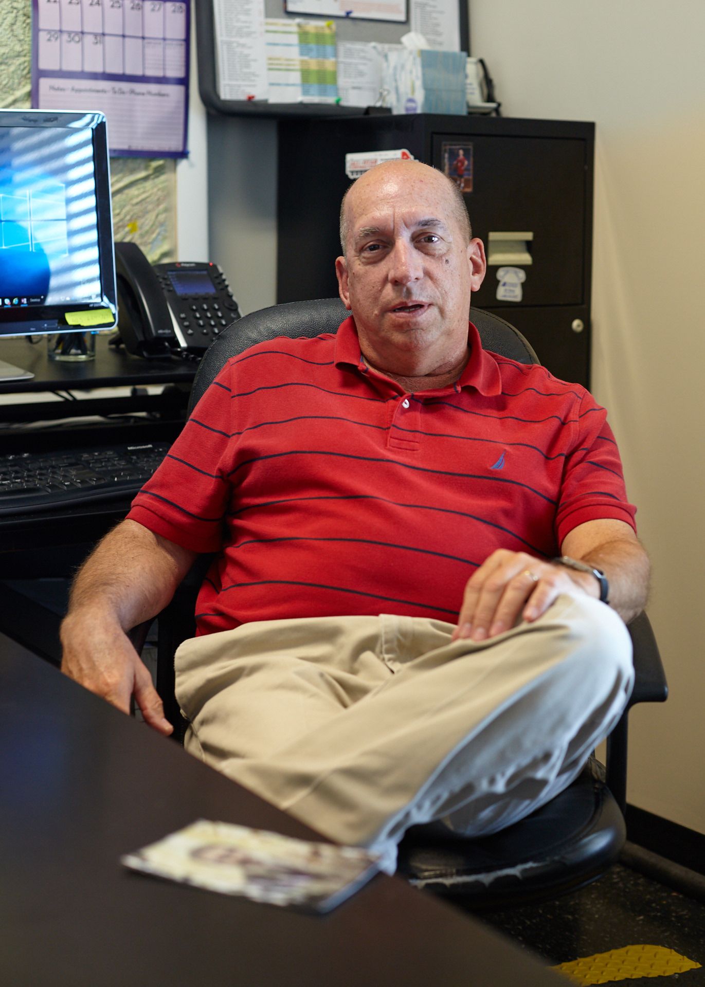 Jim at His Office, London, Kentucky
