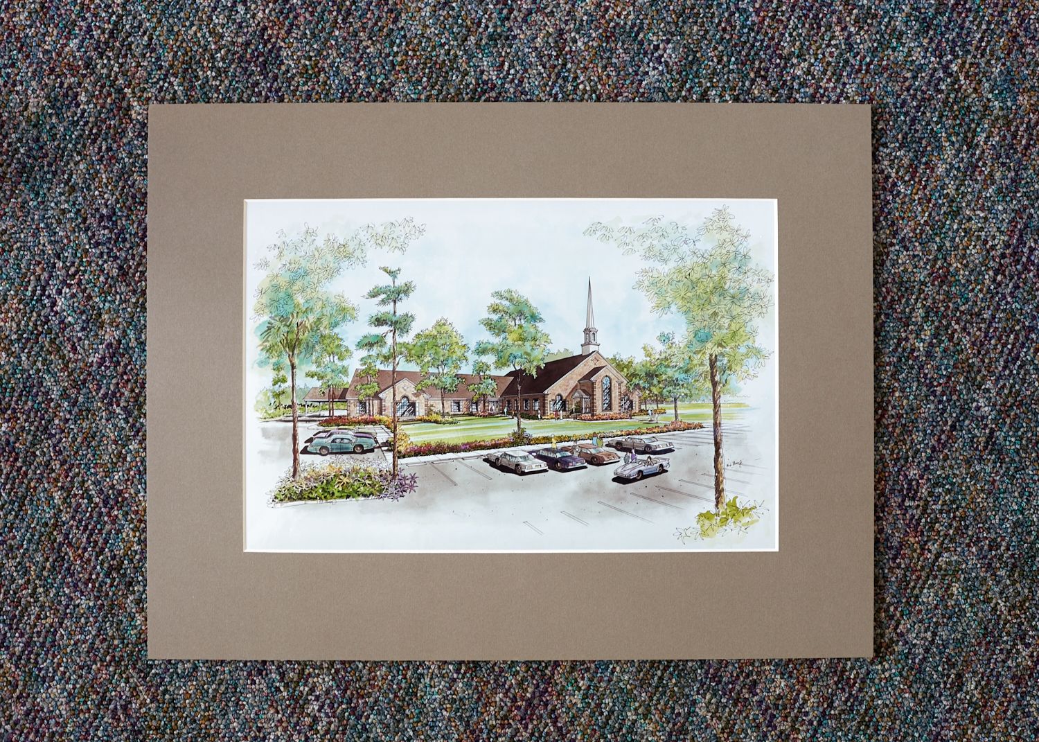 Architectural Illustration for Church Building