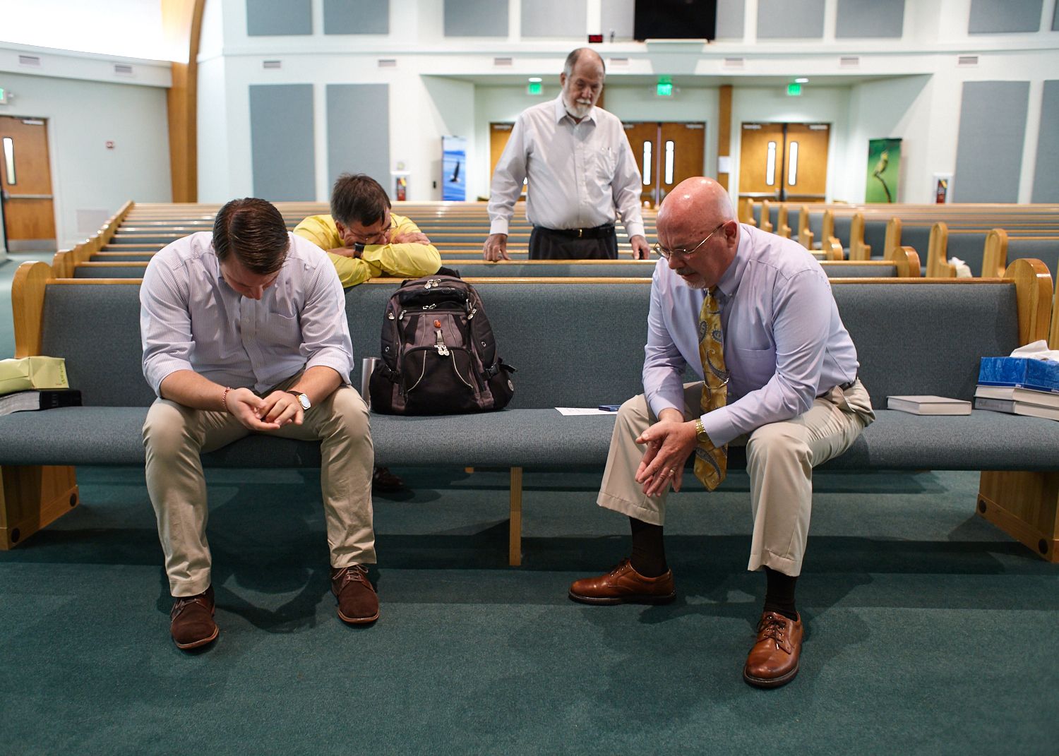 Prayer Meeting Before Sunday Church Service