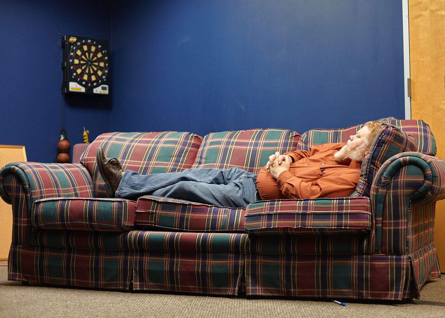David Napping in Sunday School Classroom 