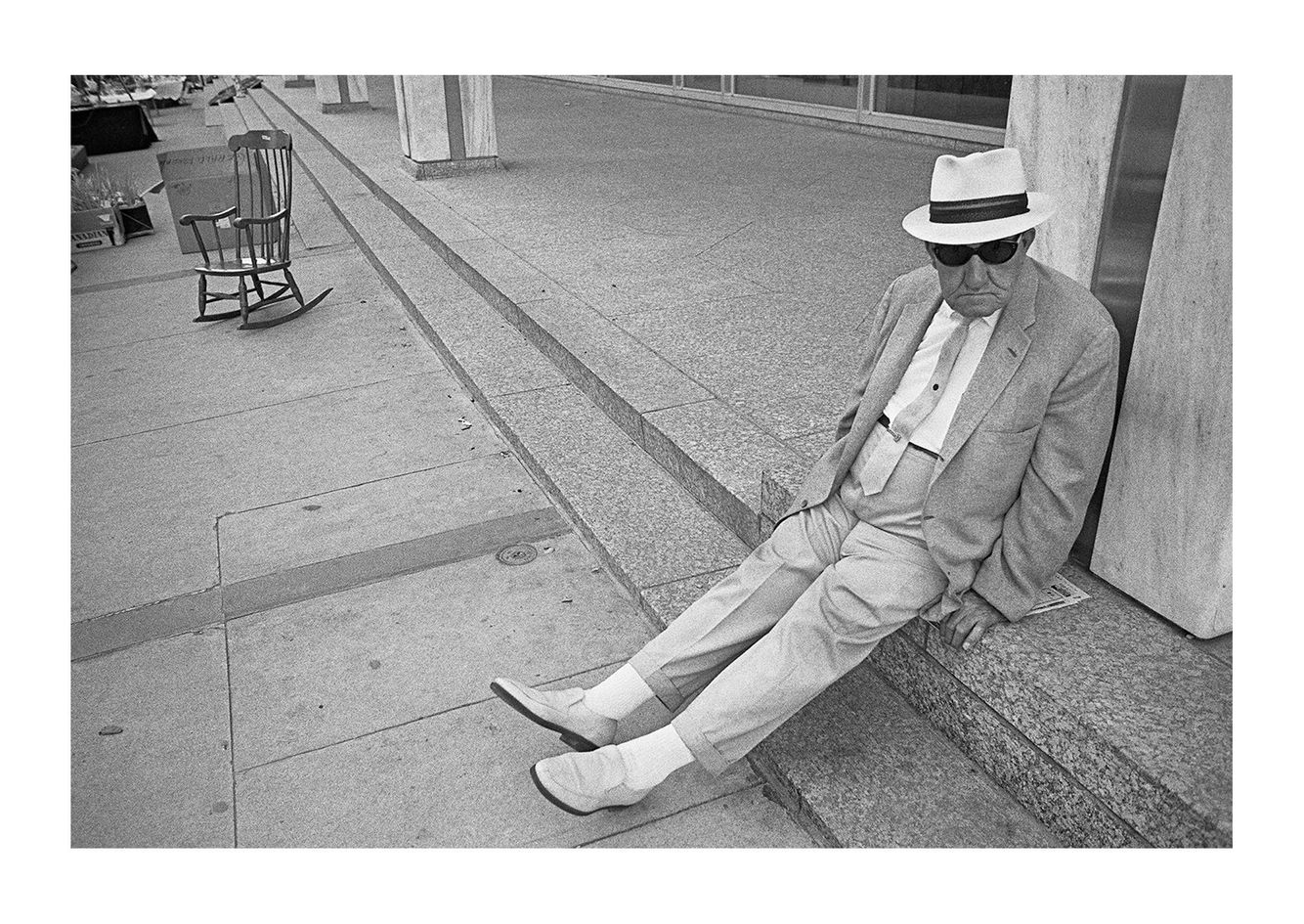 Man Dressed in Light Colored Clothing, Detroit 1972