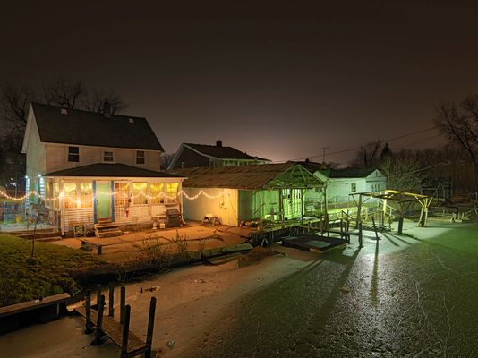 Houses on the Canal, Southeast Side, Detroit 2017