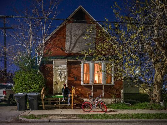 Norman with His Bike, Eastside, Detroit 2017