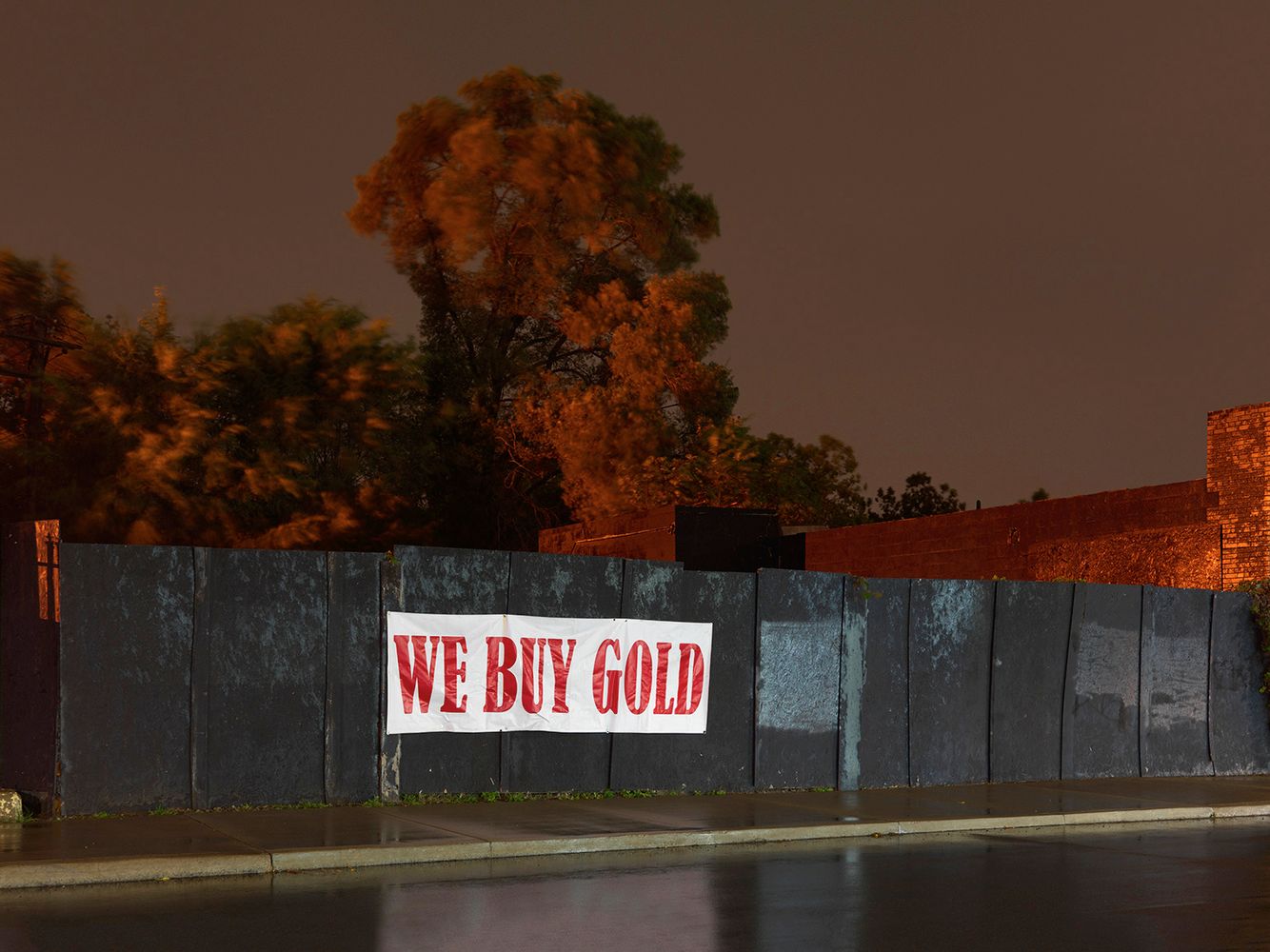 Banner on Wall, Westside, Detroit 2016
