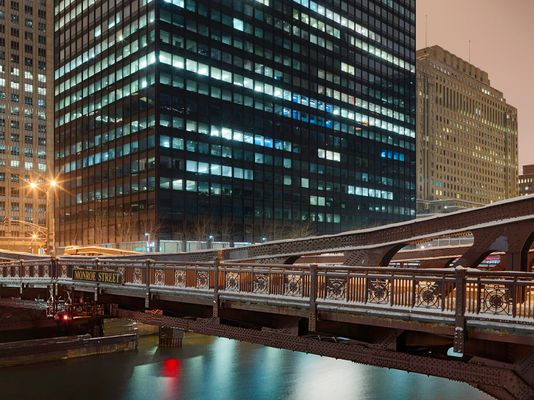 Monroe Street Bridge, West View, Chicago 2018