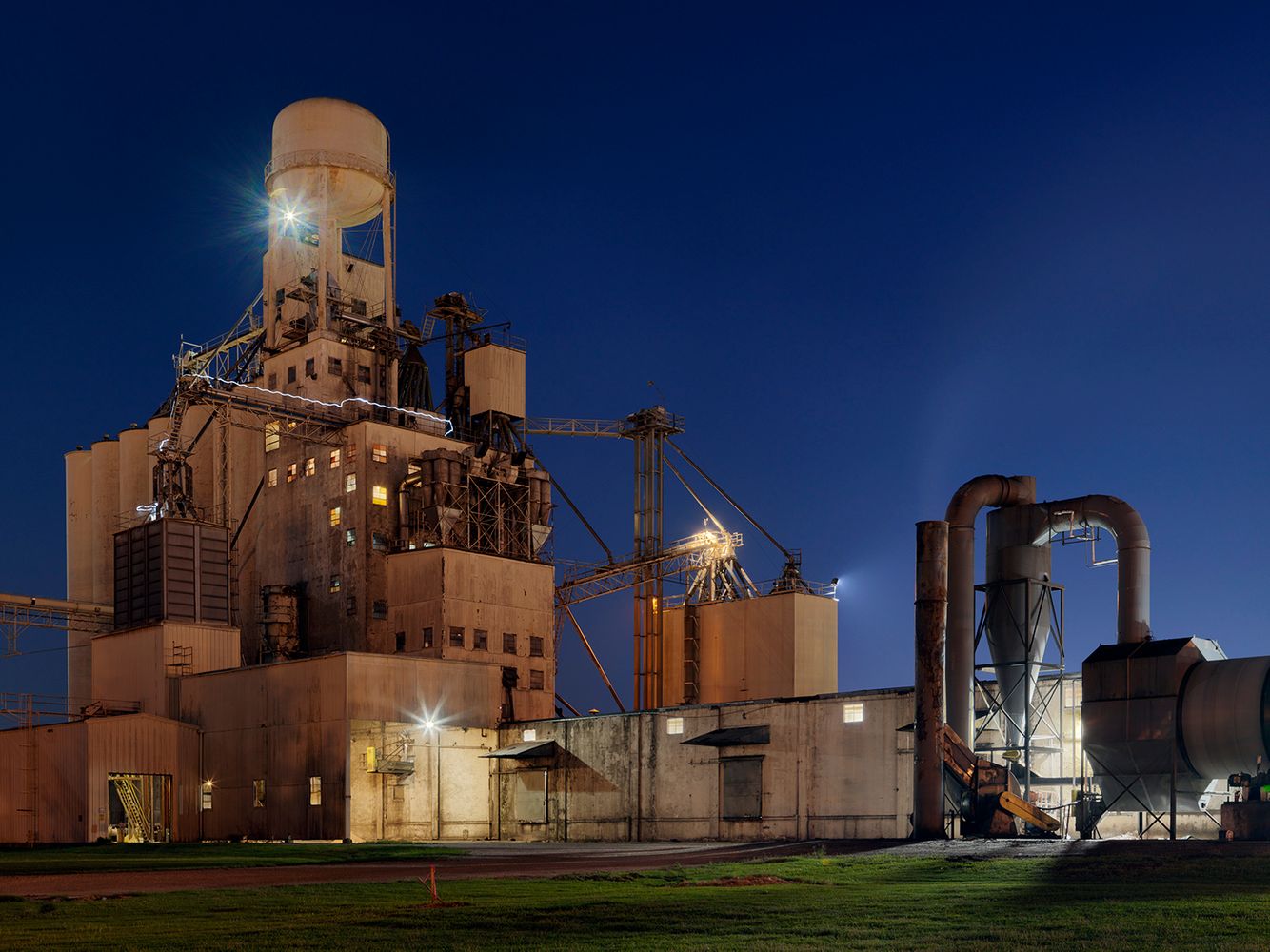 Man Walking with Helmet Lamp On, Wilson, NC 2018