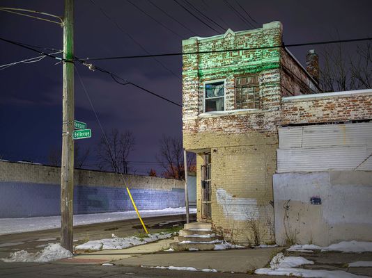 Blankets in the Window, Eastside, Detroit 2019