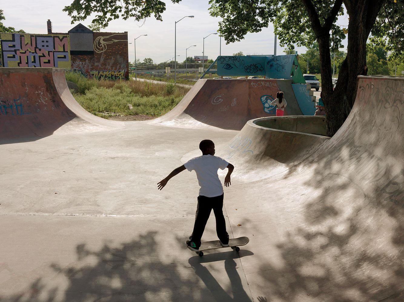 Young Boy in Skateboard Park, Eastside, Detroit 2013