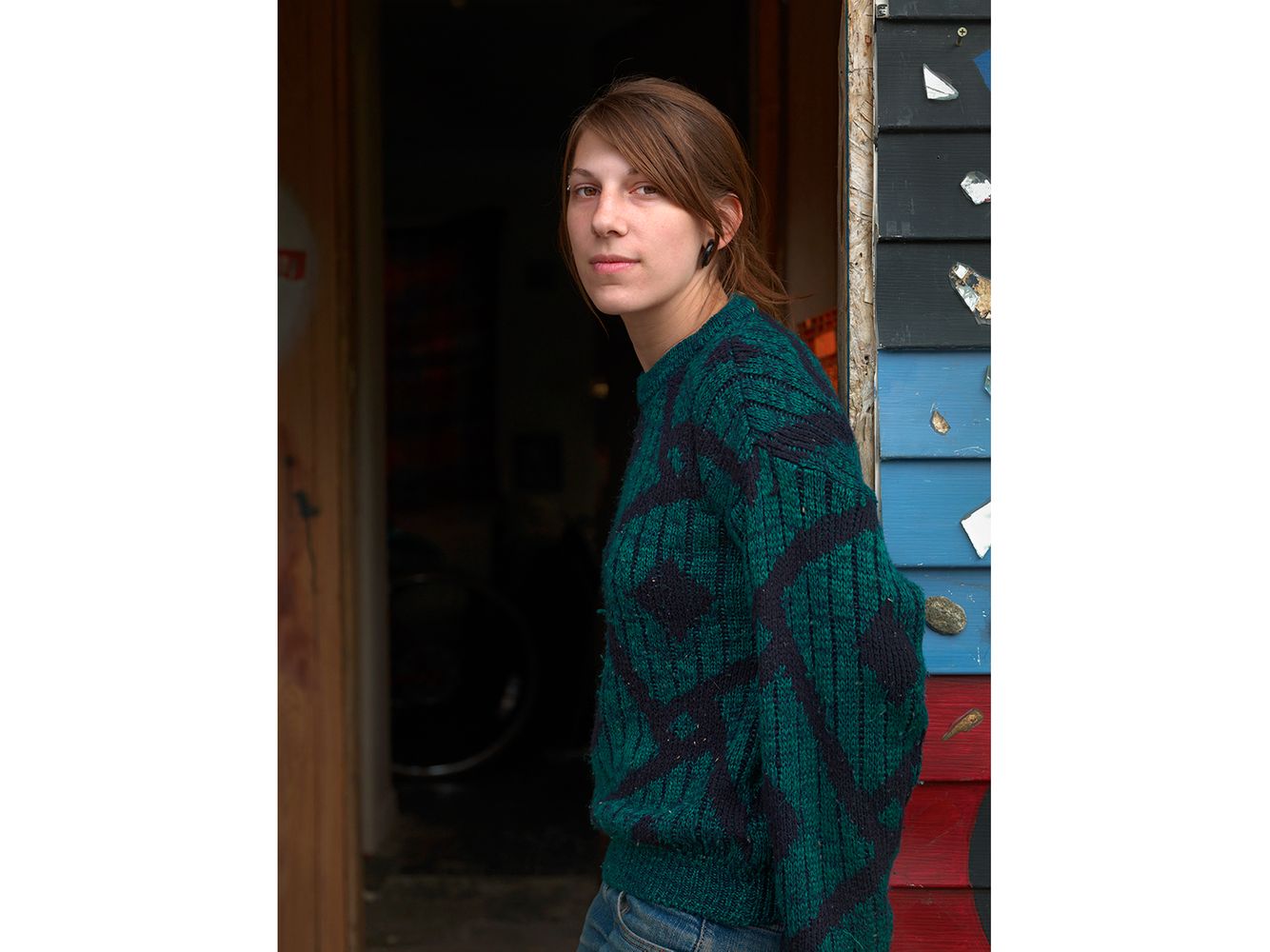 Casey is the newest member to join the Goldengate Street group. She migrated from Athens, Ohio with her dog after reading about the Fireweed Universe City - www.fireweeduniversecity.org Casey, Goldengate Street, Detroit 2014