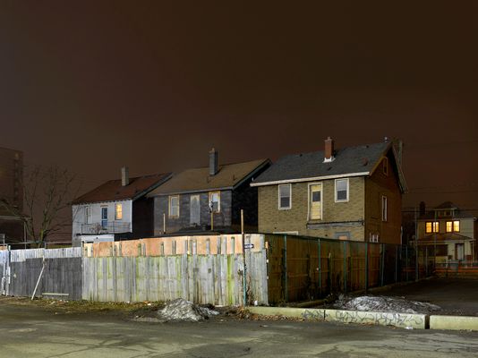 Three Houses, Westside, Detroit 2017