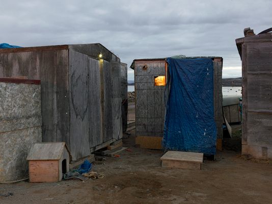 Several sheds along the beach were being lived in by local Inuit people. Adamee and Lisa's Shed, Iqaluit, Canada 2016