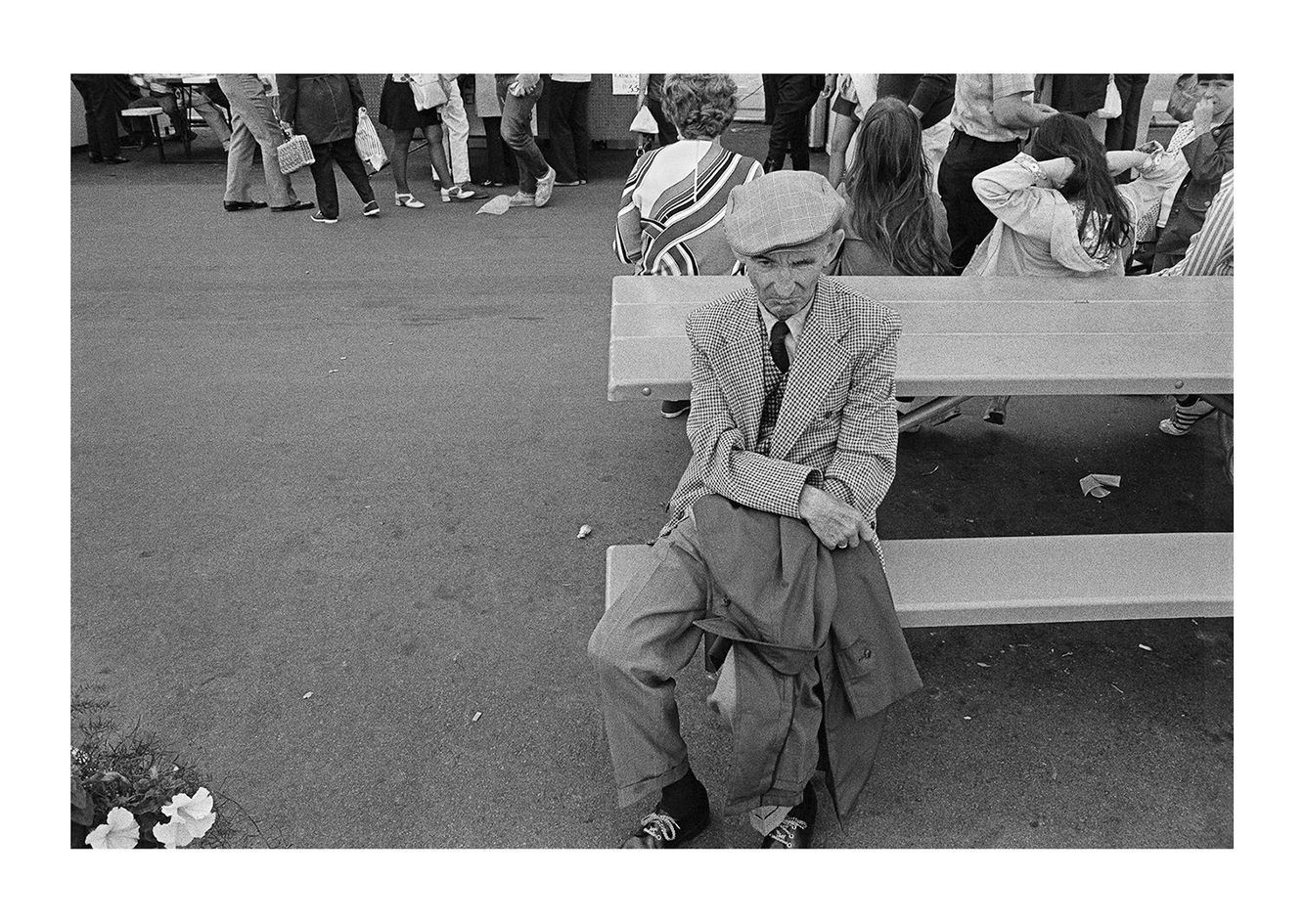 Man Sitting Alone, Waterfront, Detroit 1972