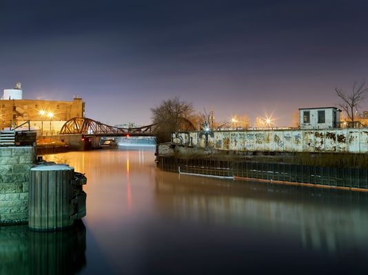 Cortland Street Bridge, North Branch Chicago River, Chicago 2017