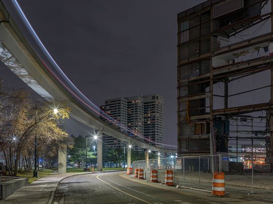 People Mover and Joe Lewis Arena Demo, Detroit 2019