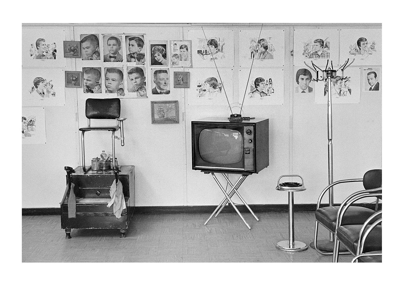 Interior View 1, John's Barbershop, 7179 Michigan Avenue, Detroit 1972