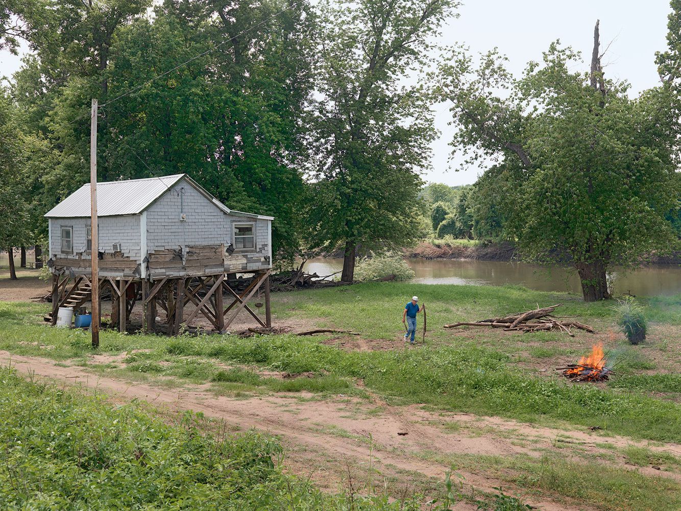 Mr. Thompson's Flood Destroyed House, near Hull, IL 2008