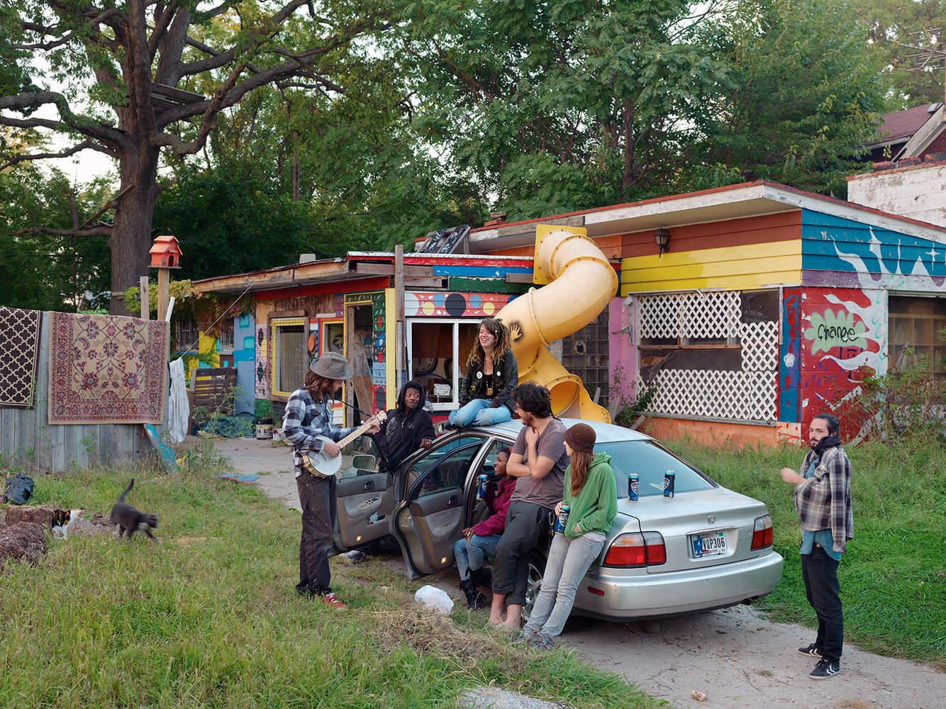 Evening Gathering, Goldengate Street, Detroit 2014