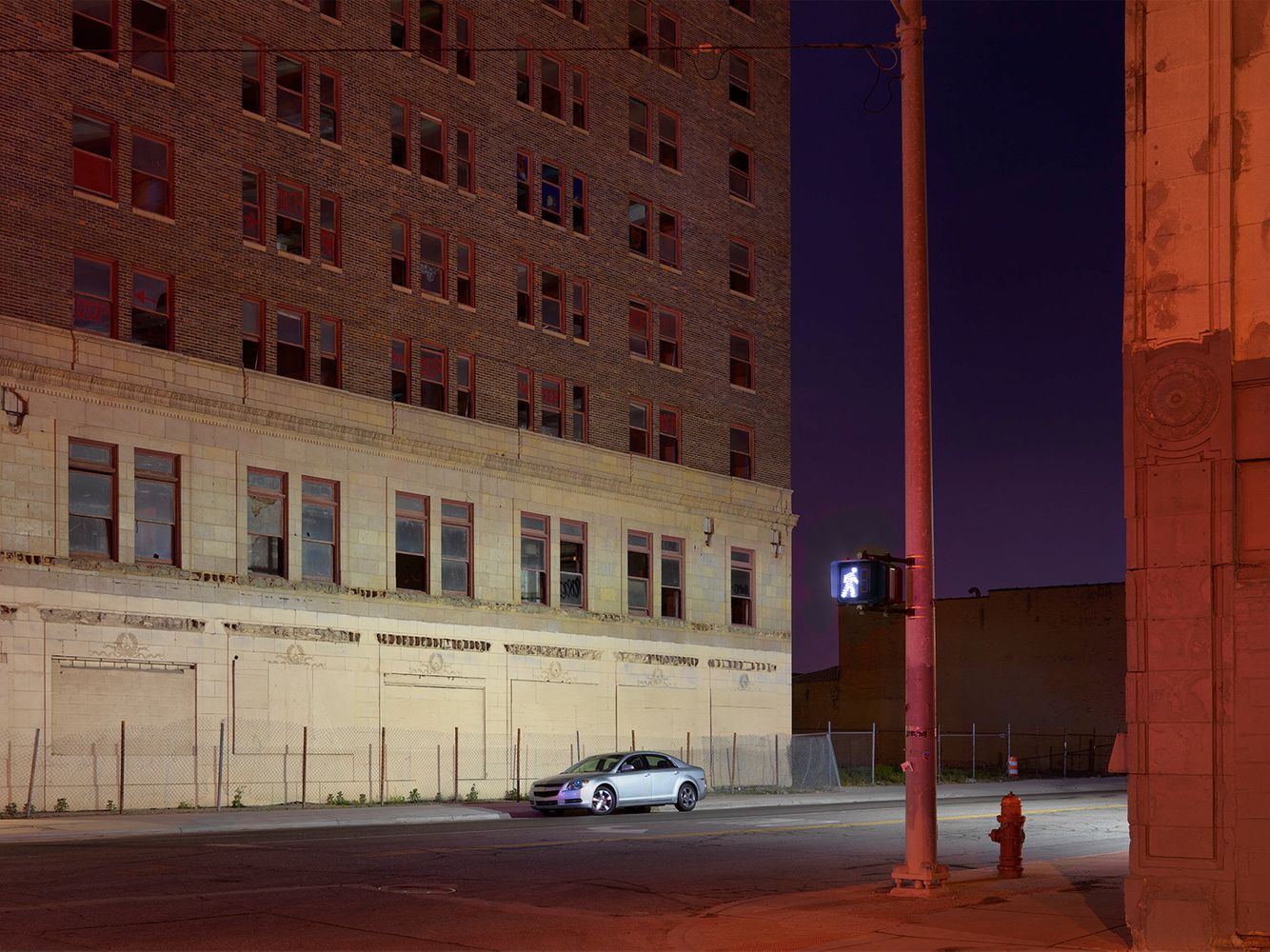 Building Awaiting Renovation, Cass and Temple Streets, Downtown Detroit 2016
