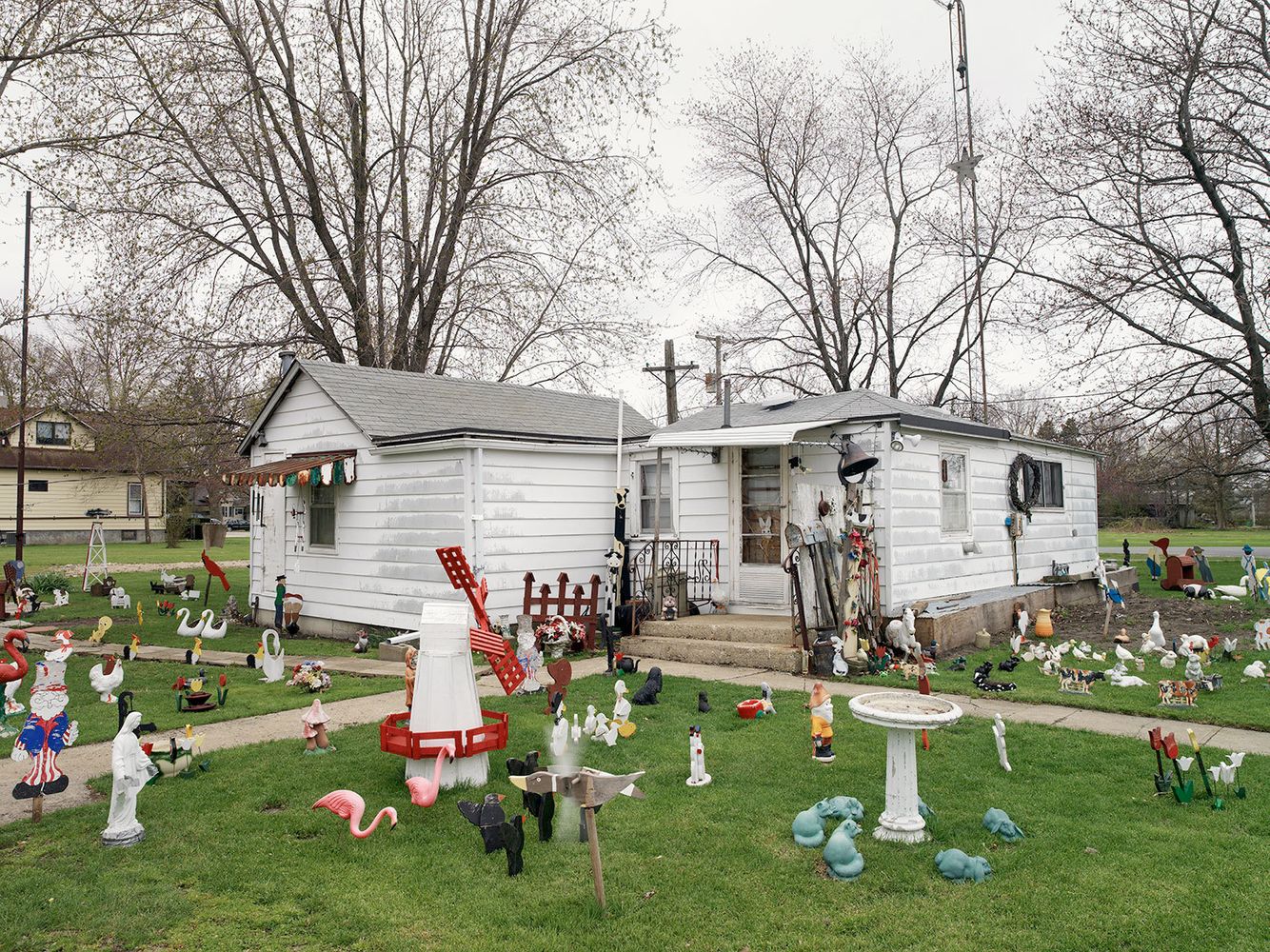 House with Lawn Ornaments, Long Point, IL 2007