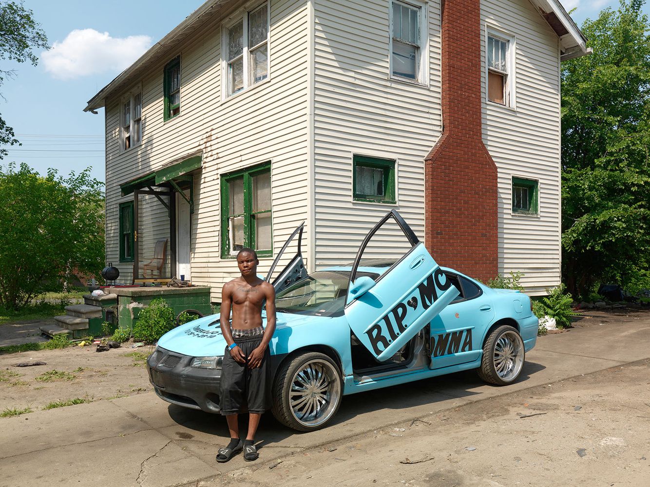 Bey-Bey with Memorial Car, Eastside, Detroit 2012