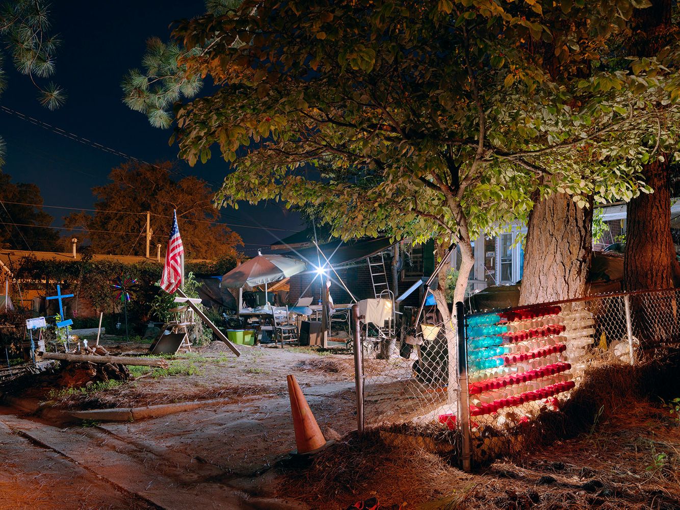Patriotic, Religious yard, Wilson, NC 2018