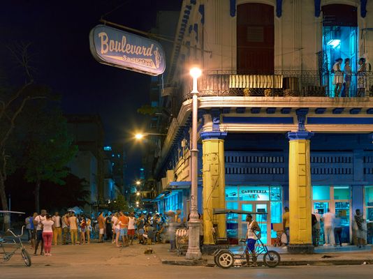 Internet Hot Spot, Old Havana, Cuba 2016
