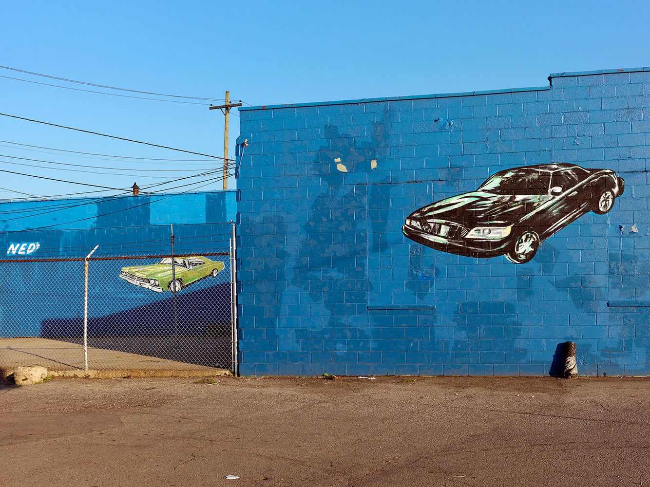 Hand Painted Commercial Wall Graphics, Northeast Side, Detroit  2010