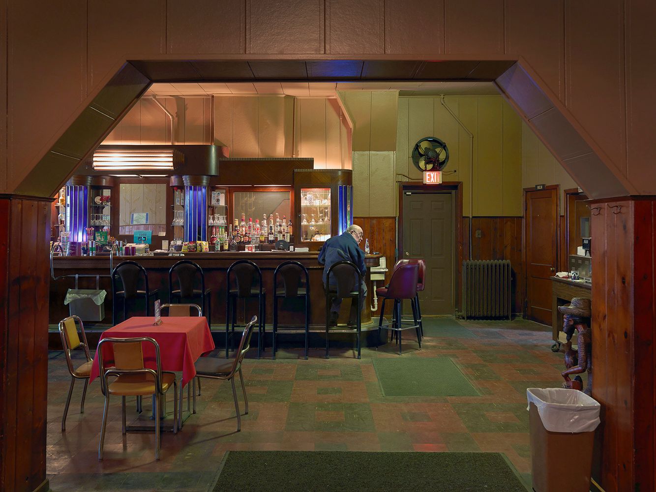 Man Sitting at the Bar, Kovac's Tavern, West Jefferson Ave., Delray, Detroit 2010