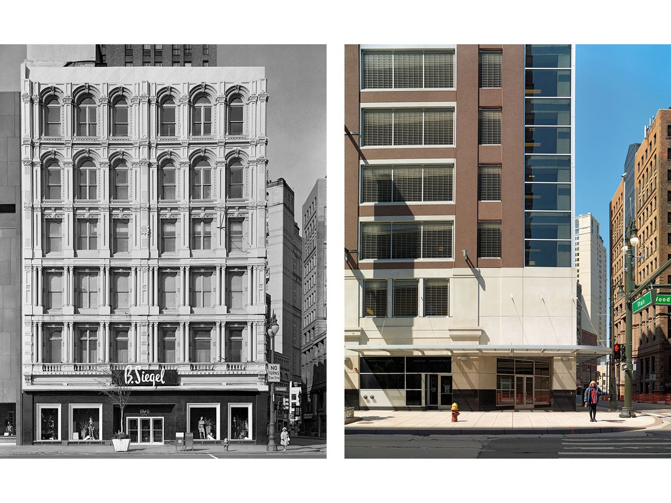 Corner of State St. and Woodward Avenue, Detroit 1973-2010