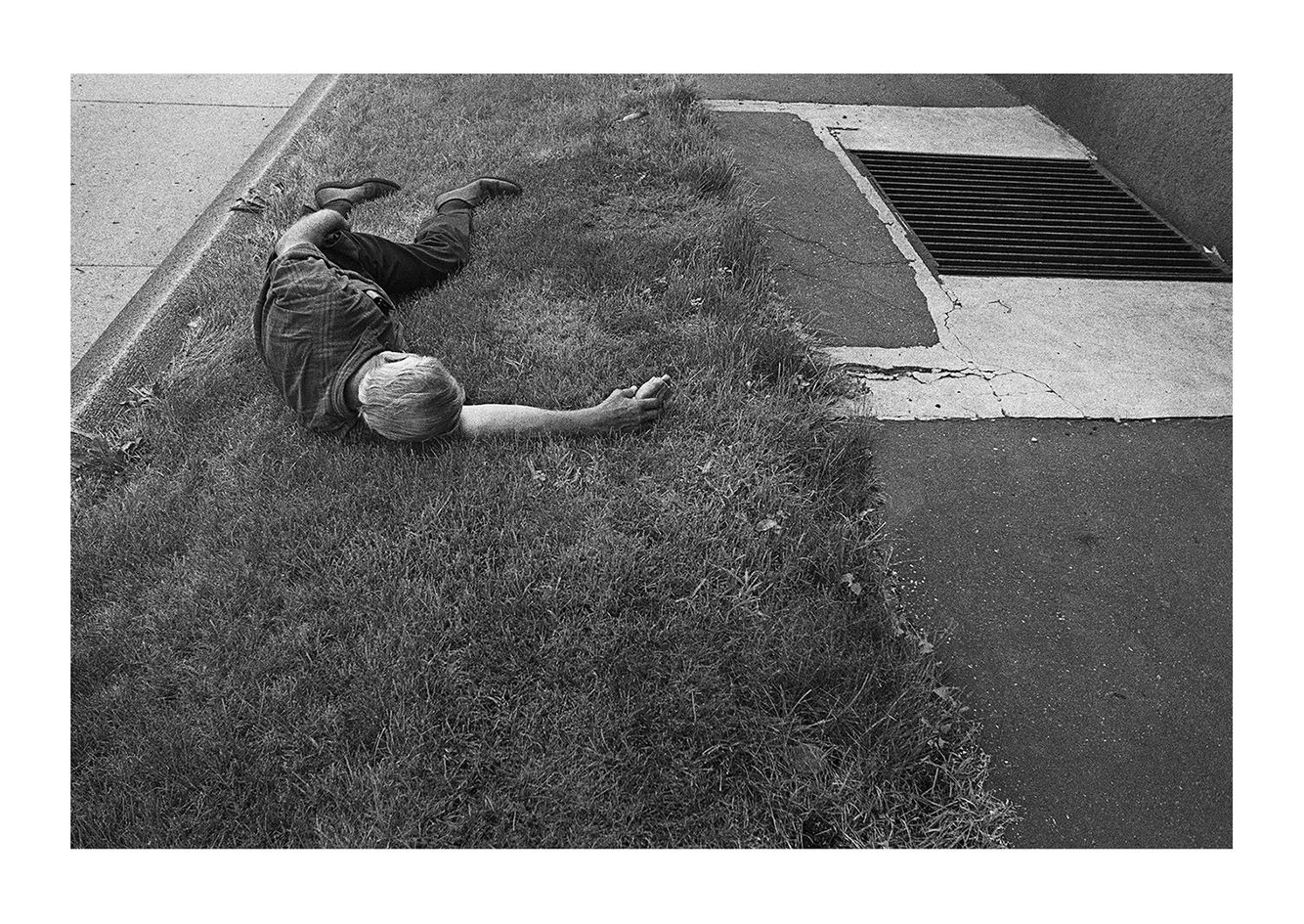 A Man Sleeping on the Grass, Detroit 1972