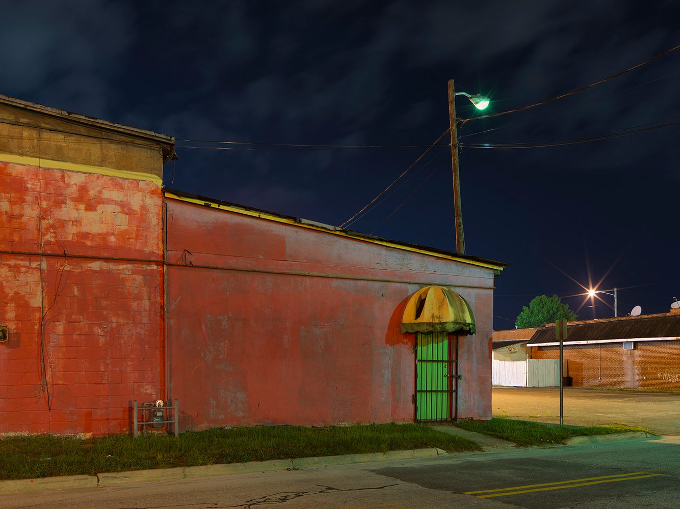Red Wall, Green Door, Wilson, NC 2018