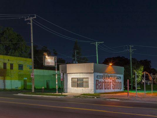 Pit Stop Barber Shop, Westside, Detroit 2019