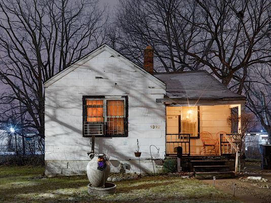 House with Urn in Front Yard, Westside, Detroit 2017