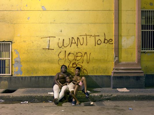 Family on the Street, Centro Havana, Cuba 2016